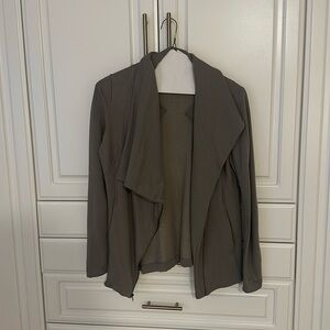 Grey zipper sweater jacket size small